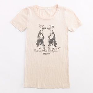 {J. Crew Factory} Ringspun doggies tee